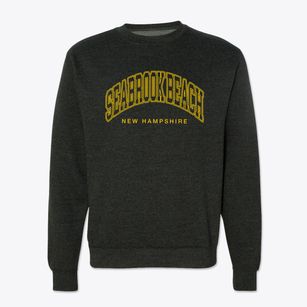 Seabrook Beach New Hampshire Inline Crewneck Sweatshirt