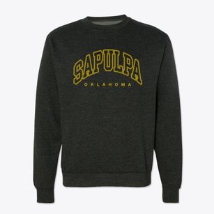 Sapulpa Oklahoma Inline Crewneck Sweatshirt