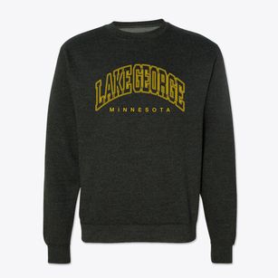 Lake George Minnesota Inline Crewneck Sweatshirt