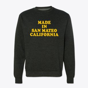 San Mateo California Classic 70s Crewneck Sweatshirt