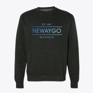 Newaygo Michigan Horizon Crewneck Sweatshirt