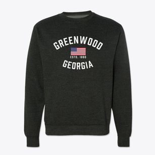 Greenwood Georgia Patriot Crewneck Sweatshirt