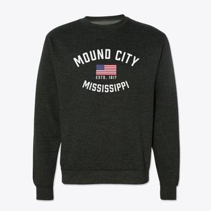 Mound City Mississippi Patriot Crewneck Sweatshirt