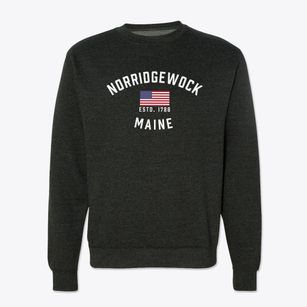 Norridgewock Maine Patriot Crewneck Sweatshirt