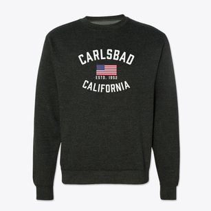 Carlsbad California Patriot Crewneck Sweatshirt