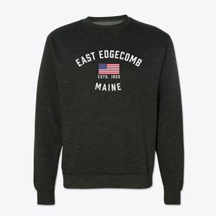 East Edgecomb Maine Patriot Crewneck Sweatshirt