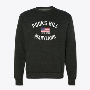 Pooks Hill Maryland Patriot Crewneck Sweatshirt