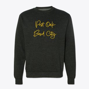 Post Oak Bend City Texas Freestyle Crewneck Sweatshirt