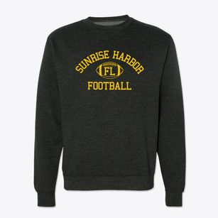 Sunrise Harbor Florida Football Crewneck Sweatshirt