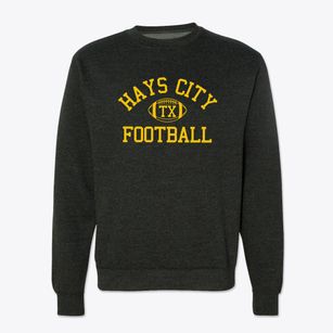 Hays City Texas Football Crewneck Sweatshirt