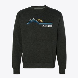 Allegan Michigan Mountain View Crewneck Sweatshirt