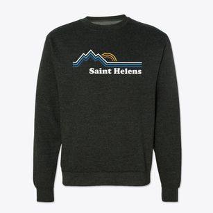St. Helens Oregon Mountain View Crewneck Sweatshirt