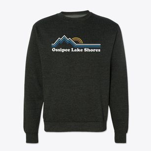 Ossipee Lake Shores New Hampshire Mountain View Crewneck Sweatshirt