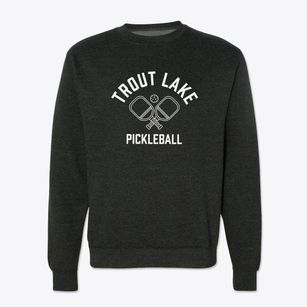 Trout Lake Washington Pickleball Crewneck Sweatshirt