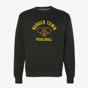 Burger Town North Carolina Pickleball Crewneck Sweatshirt