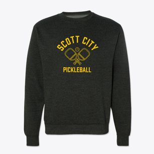 Scott City Kansas Pickleball Crewneck Sweatshirt