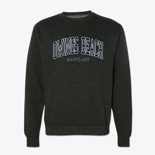 Owings Beach Maryland Traditional Crewneck Sweatshirt