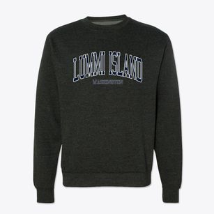 Lummi Island Washington Traditional Crewneck Sweatshirt