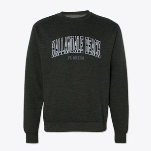Hallandale Beach Florida Traditional Crewneck Sweatshirt