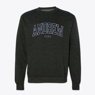 Andrew Iowa Traditional Crewneck Sweatshirt