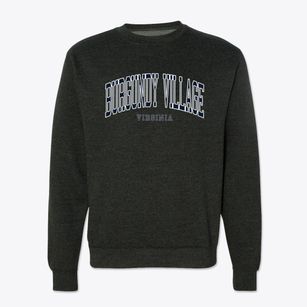 Burgundy Village Virginia Traditional Crewneck Sweatshirt