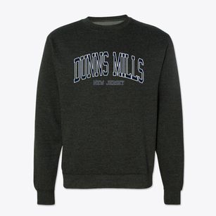 Dunns Mills New Jersey Traditional Crewneck Sweatshirt