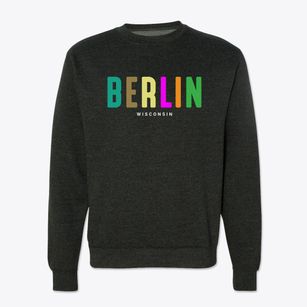 Berlin Wisconsin Color Pop Crewneck Sweatshirt