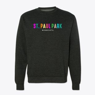St. Paul Park Minnesota Color Pop Crewneck Sweatshirt