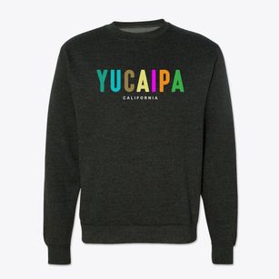 Yucaipa California Color Pop Crewneck Sweatshirt