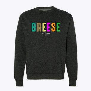 Breese Illinois Color Pop Crewneck Sweatshirt