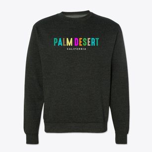 Palm Desert California Color Pop Crewneck Sweatshirt
