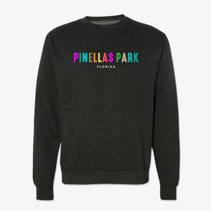 Pinellas Park Florida Color Pop Crewneck Sweatshirt