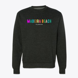 Madeira Beach Florida Color Pop Crewneck Sweatshirt