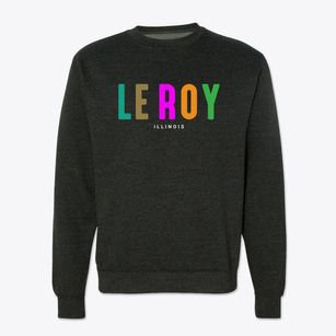 Le Roy Illinois Color Pop Crewneck Sweatshirt
