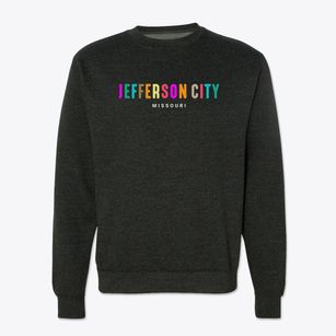 Jefferson City Missouri Color Pop Crewneck Sweatshirt