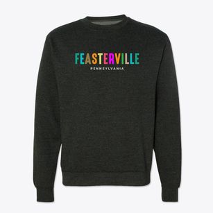 Feasterville Pennsylvania Color Pop Crewneck Sweatshirt