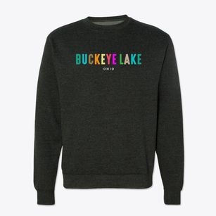 Buckeye Lake Ohio Color Pop Crewneck Sweatshirt