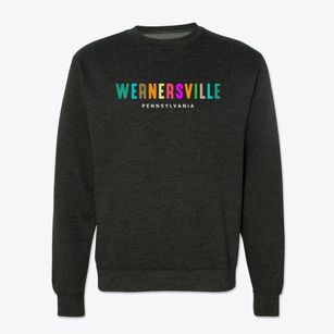 Wernersville Pennsylvania Color Pop Crewneck Sweatshirt