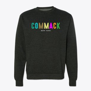 Commack New York Color Pop Crewneck Sweatshirt