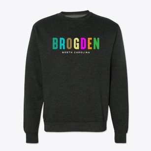 Brogden North Carolina Color Pop Crewneck Sweatshirt