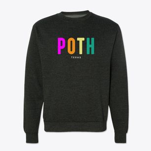 Poth Texas Color Pop Crewneck Sweatshirt