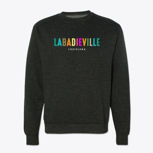 Labadieville Louisiana Color Pop Crewneck Sweatshirt