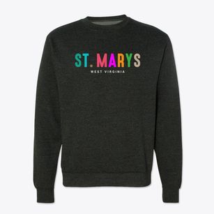 St. Marys West Virginia Color Pop Crewneck Sweatshirt