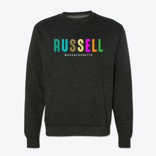 Russell Massachusetts Color Pop Crewneck Sweatshirt