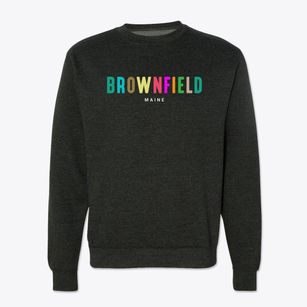 Brownfield Maine Color Pop Crewneck Sweatshirt
