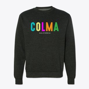 Colma California Color Pop Crewneck Sweatshirt