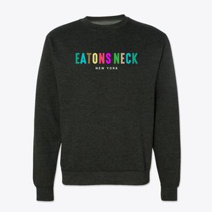 Eatons Neck New York Color Pop Crewneck Sweatshirt