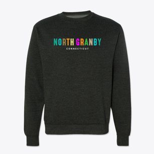 North Granby Connecticut Color Pop Crewneck Sweatshirt