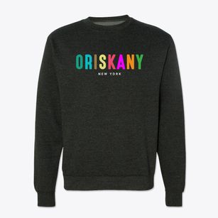 Oriskany New York Color Pop Crewneck Sweatshirt