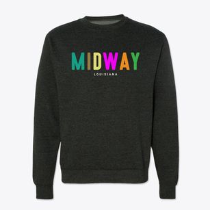 Midway Louisiana Color Pop Crewneck Sweatshirt